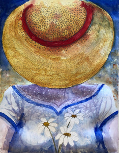 Lady In A Straw Hat